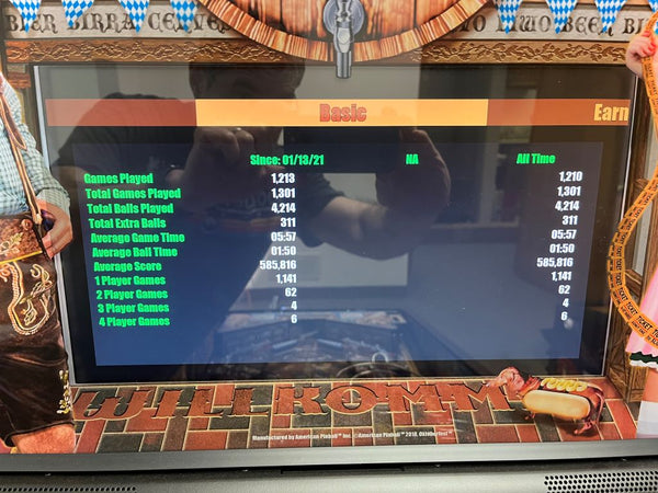 Oktoberfest Deluxe Pinball Machine - Used