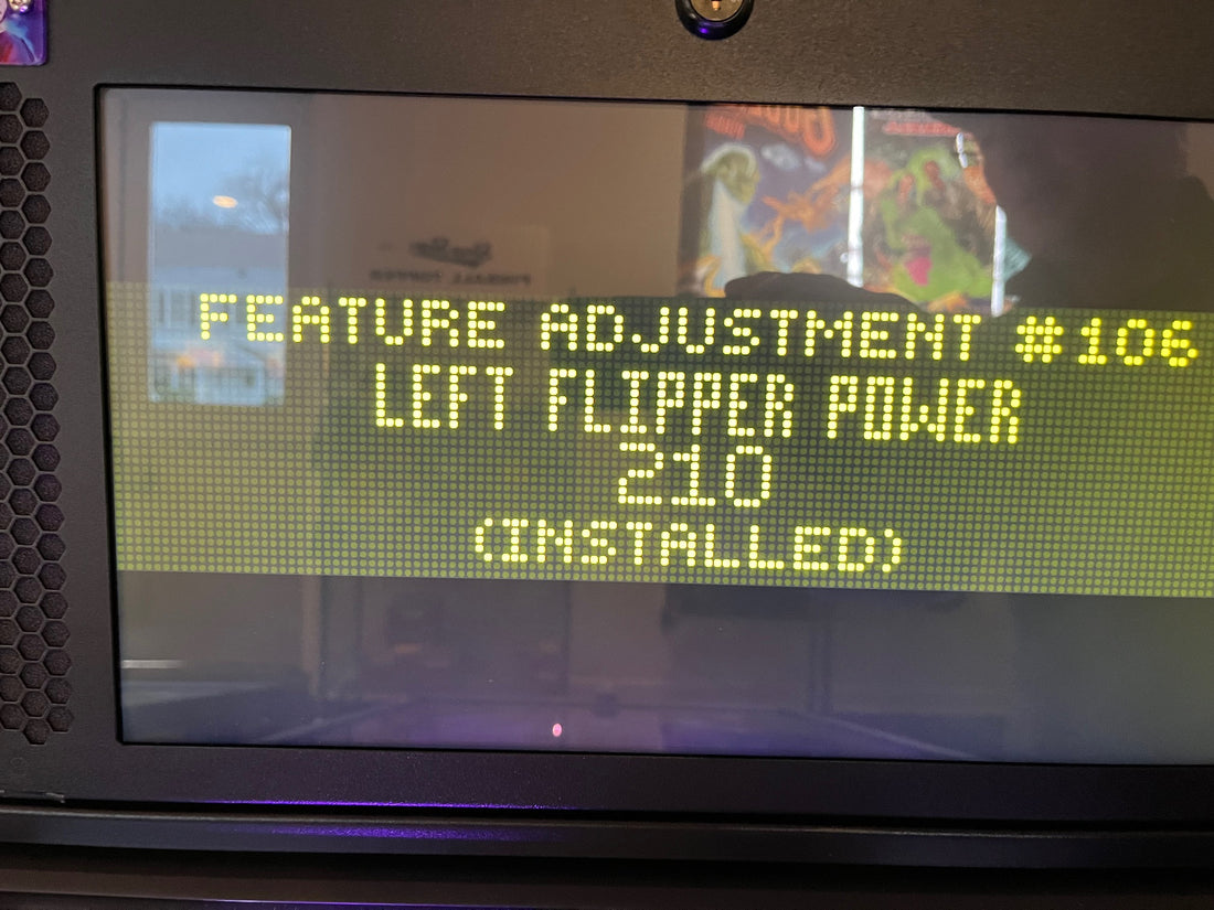 Stranger Things Pinball Flipper Settings