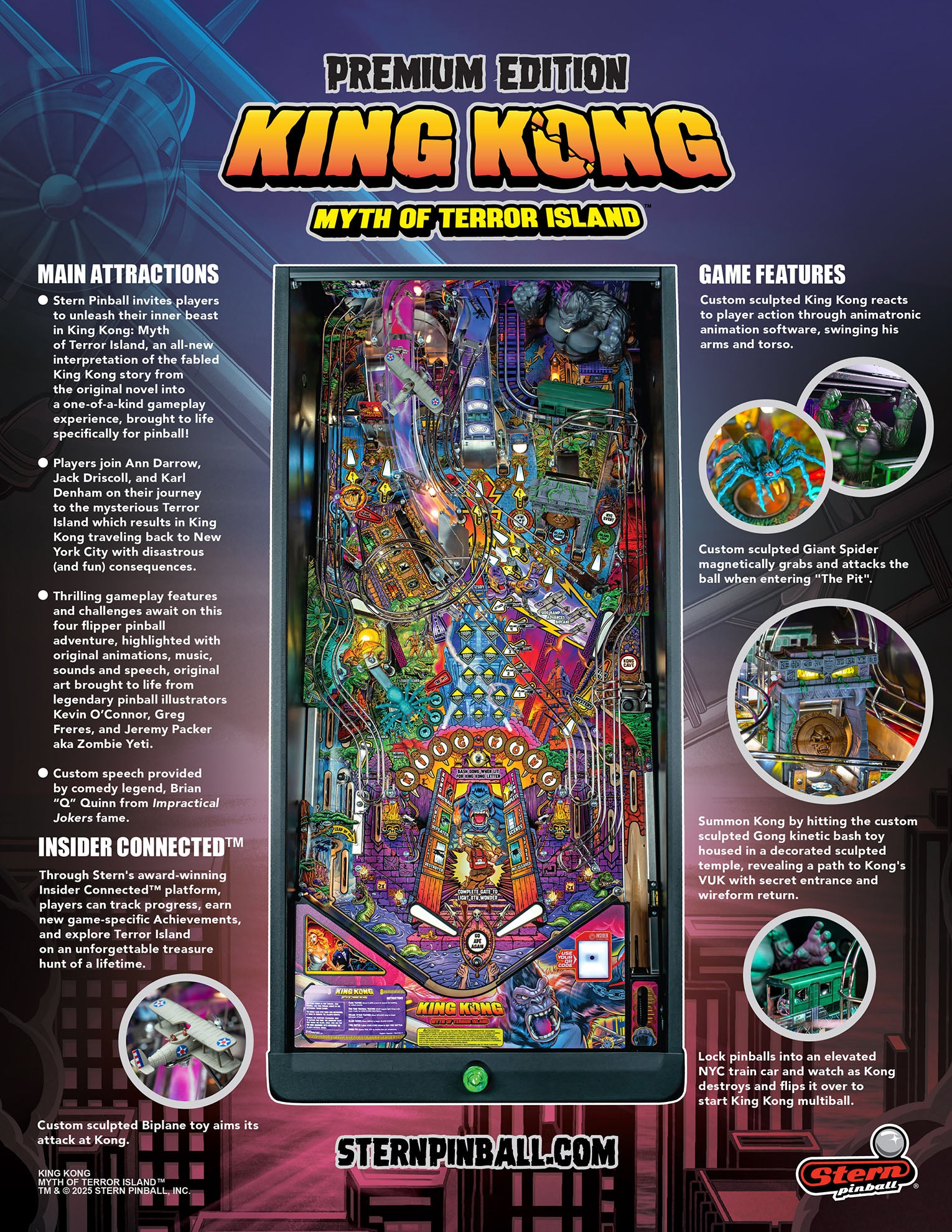 King Kong Premium Pinball Machine