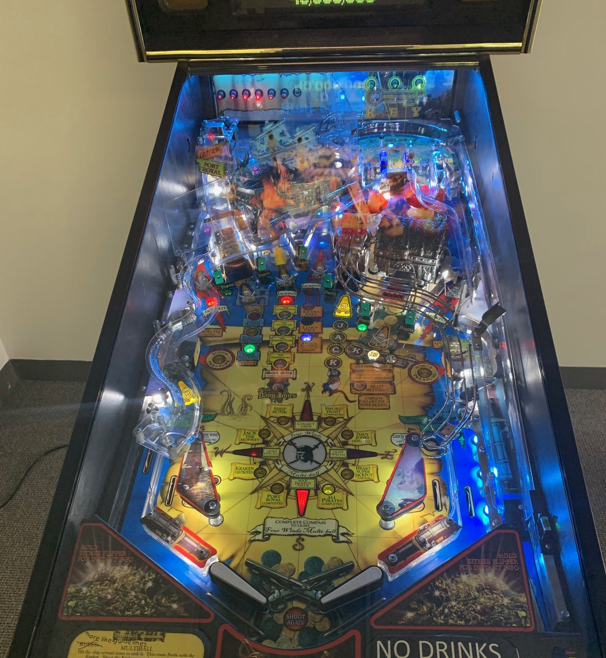 Pirates of the Caribbean Pinball Machine - Used