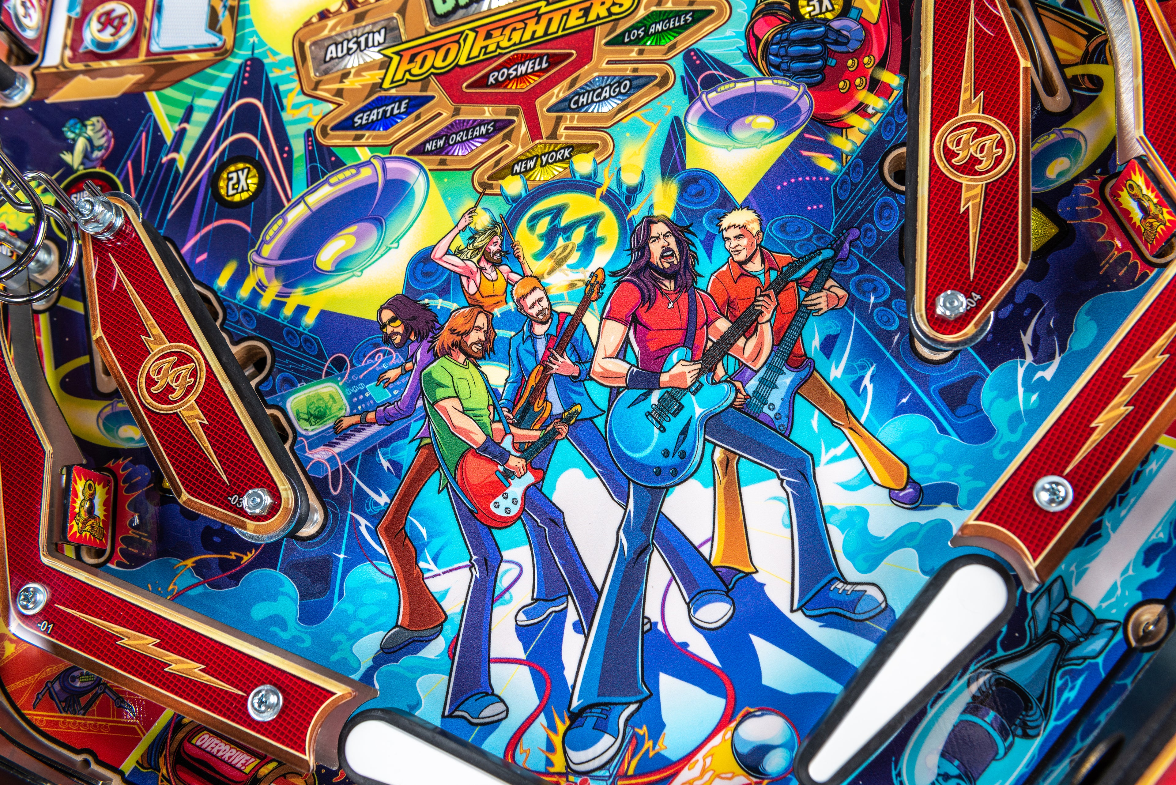 Foo Fighters Premium Pinball Machine