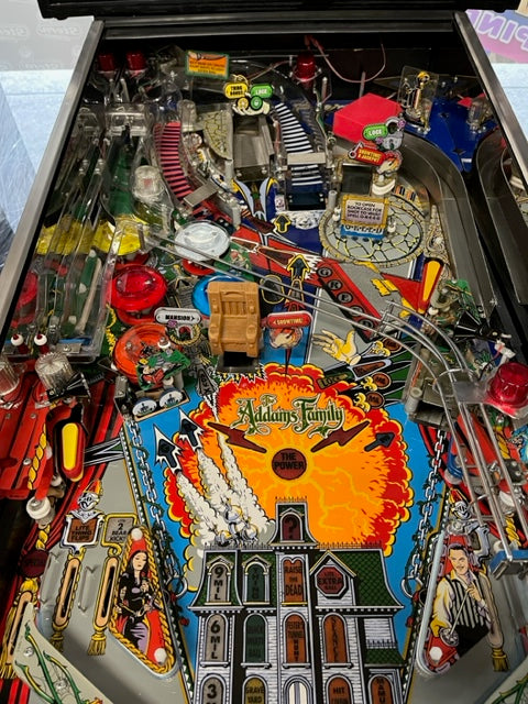 Spectacular! ADDAMS FAMILY Collector Pinball MACHINE clean!! New Playfield!  Wow